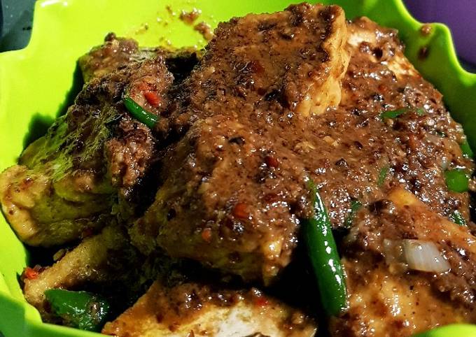 Resep Tahu Bumbu Kacang, Enak