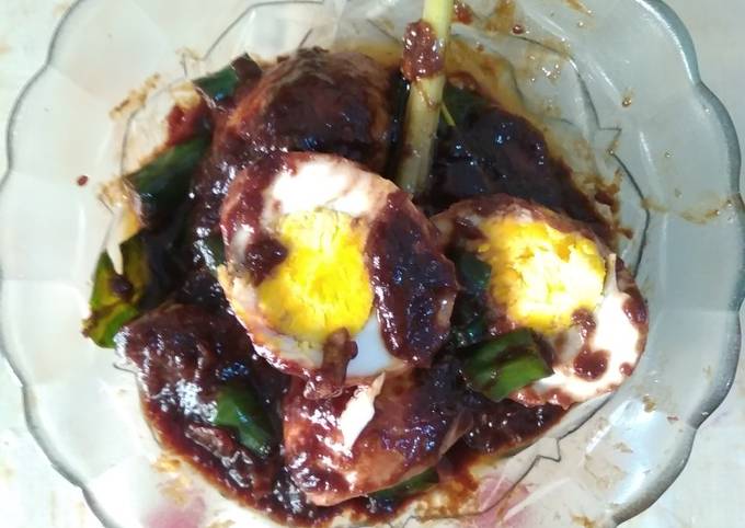 Resep Endhog Petis Surabaya / Petis Lading / Telur Petis