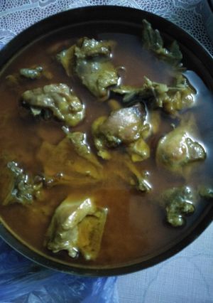 A picture of Desi chicken spicy.