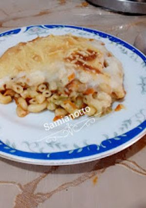 Une photo de Gratin de macaronis aux légumes