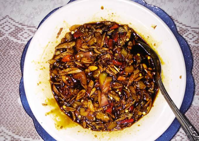 Sambel kecap pedas manis asem seger ......