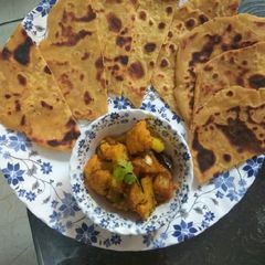 A picture of Leftover dal ka paratha.