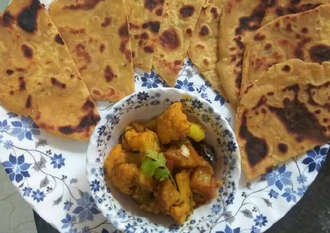 Leftover dal ka paratha