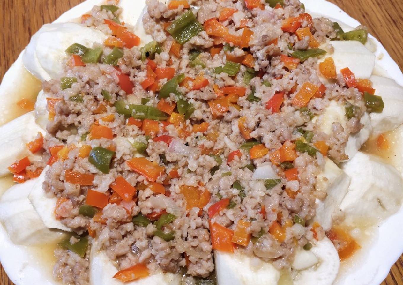 Ground Pork Steamed with Eggplant