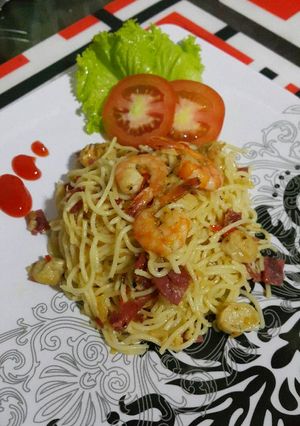Foto resep Spaghetti Aglio Olio yummy
