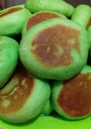 Foto resep Roti Ijo Isi Coklat Teflon Takaran Sendok