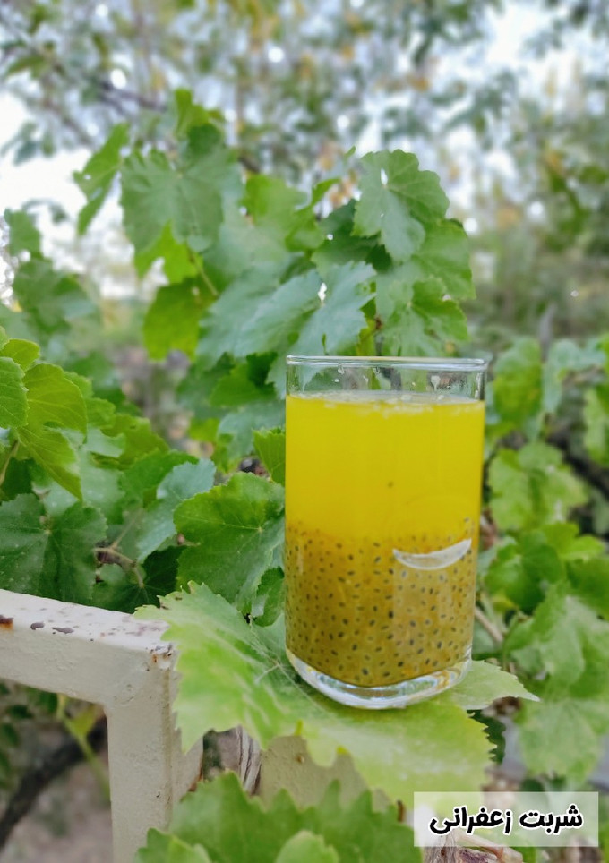 عکسی از دستور شربت زعفرانی