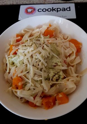 A picture of My little Sweet Tagalitti Veg Lunch 😁.