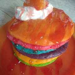 รูปของ Rainbow Fluffy Pancake
