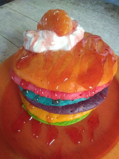 Foto resep Rainbow Fluffy Pancake