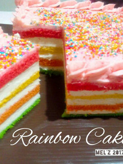 Foto resep Rainbow Cake Kukus 🌈😋👌 (Resep Ny.Liem)