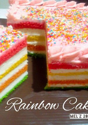 Foto resep Rainbow Cake Kukus 🌈😋👌 (Resep Ny.Liem)