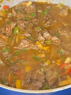 Una foto de Churrasco guisado