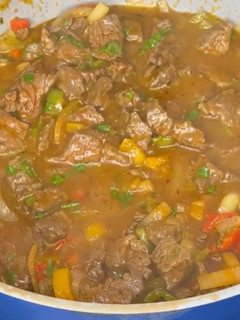 Una foto de Churrasco guisado