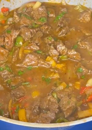 Una foto de Churrasco guisado
