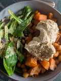 Bowl houmous et patate douce