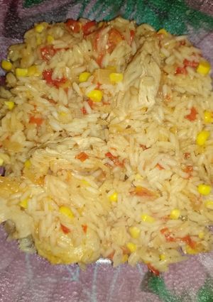 Una foto de Arroz con pollo para dos😁
