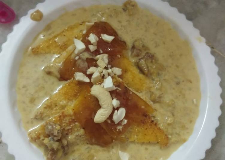 Recipe of Any-night-of-the-week Amul kool shahi tukda