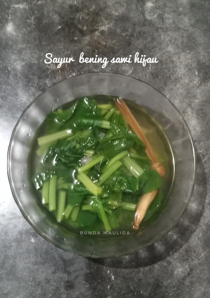 Foto resep Sayur bening sawi hijau