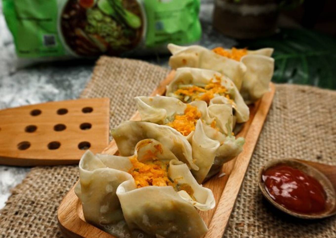 Dimsum Mie Instan tanpa daging