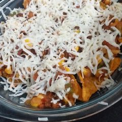 A picture of Baked Nachos.