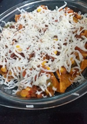 A picture of Baked Nachos.