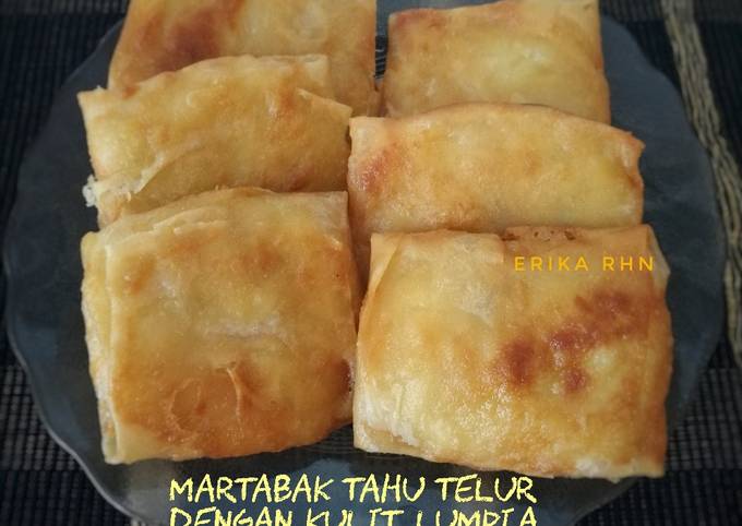 Martabak Tahu Telur Dengan Kulit Lumpia