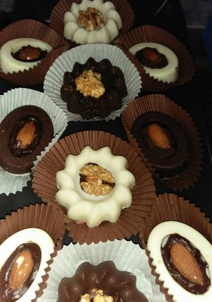 صورة لوصفة حلى بدون طهي بنيون 😋😋