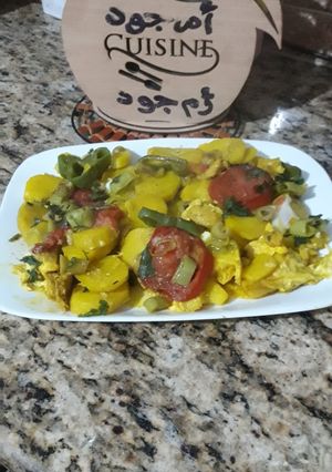 صورة لوصفة بطاطا بنينه واقتصاديه