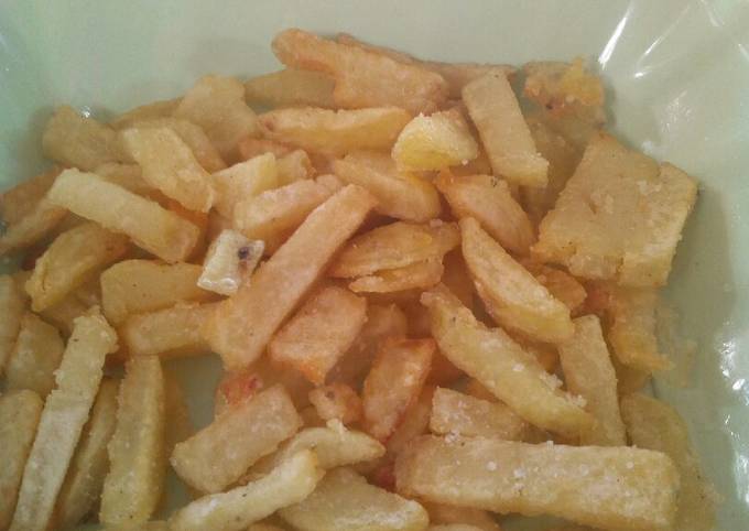 Standar Resep  bikin Kentang goreng crispy  sedap