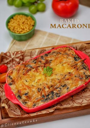 Foto resep Baked Macaroni Marinara Sauce & Bechamel - Saus Tomat