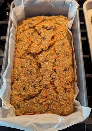 Una foto de Pan de banana con avena y zanahoria