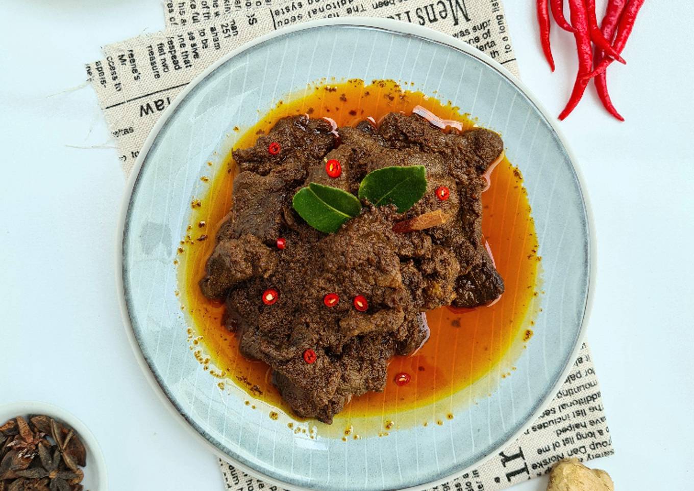 Bagaimana Menyiapkan Rendang asli Padang, Lezat
