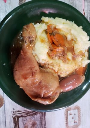 Una foto de Pollo al jugo con sazón de janny