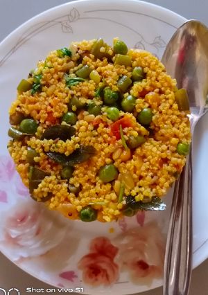 A picture of Foxtail millet Upma.