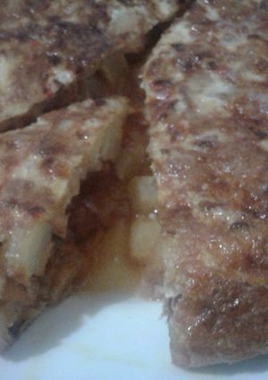 Una foto de Tortilla de papas "babe"