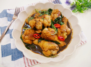 快手料理「三杯小雞腿」好下飯！！ 的食譜成品照片