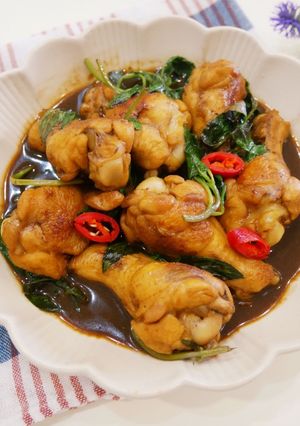 A picture of Quick and Easy Three Cup Chicken Drumettes – Perfect with Rice!.