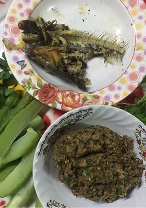 รูปของ หลน(ลาบ)ปลาดุก (อาหารเหนือ)