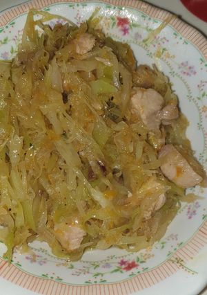 A picture of Chicken cabbage stew#4weeks challenge.