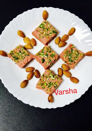 A picture of ~MixFruits Jam Barfi ~.