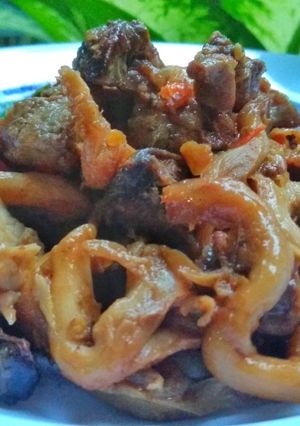Foto resep Sambal Goreng Jamur dan Jeroan #BikinRamadhanBerkesan