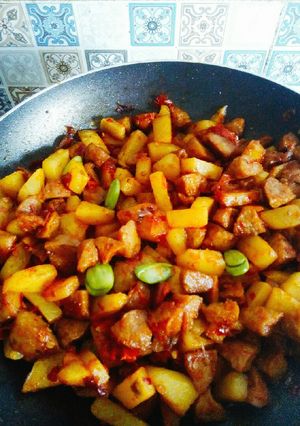 Foto resep Sambel goreng kentang
