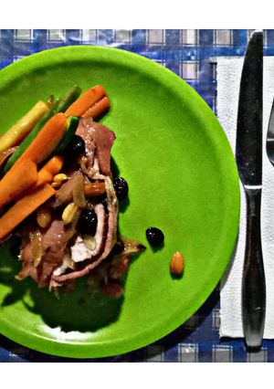 Una foto de Verduras Salteadas, para acompañar un lomo de cerdo mechado