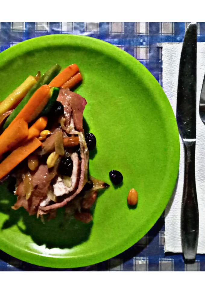 Una foto de Verduras Salteadas, para acompañar un lomo de cerdo mechado