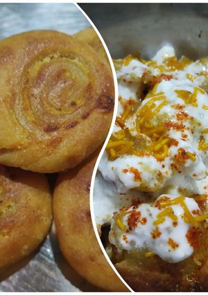 पिन-व्हील चाट (pinwheel chaat recipe in Hindi) रेसिपी मुख्य फोटो