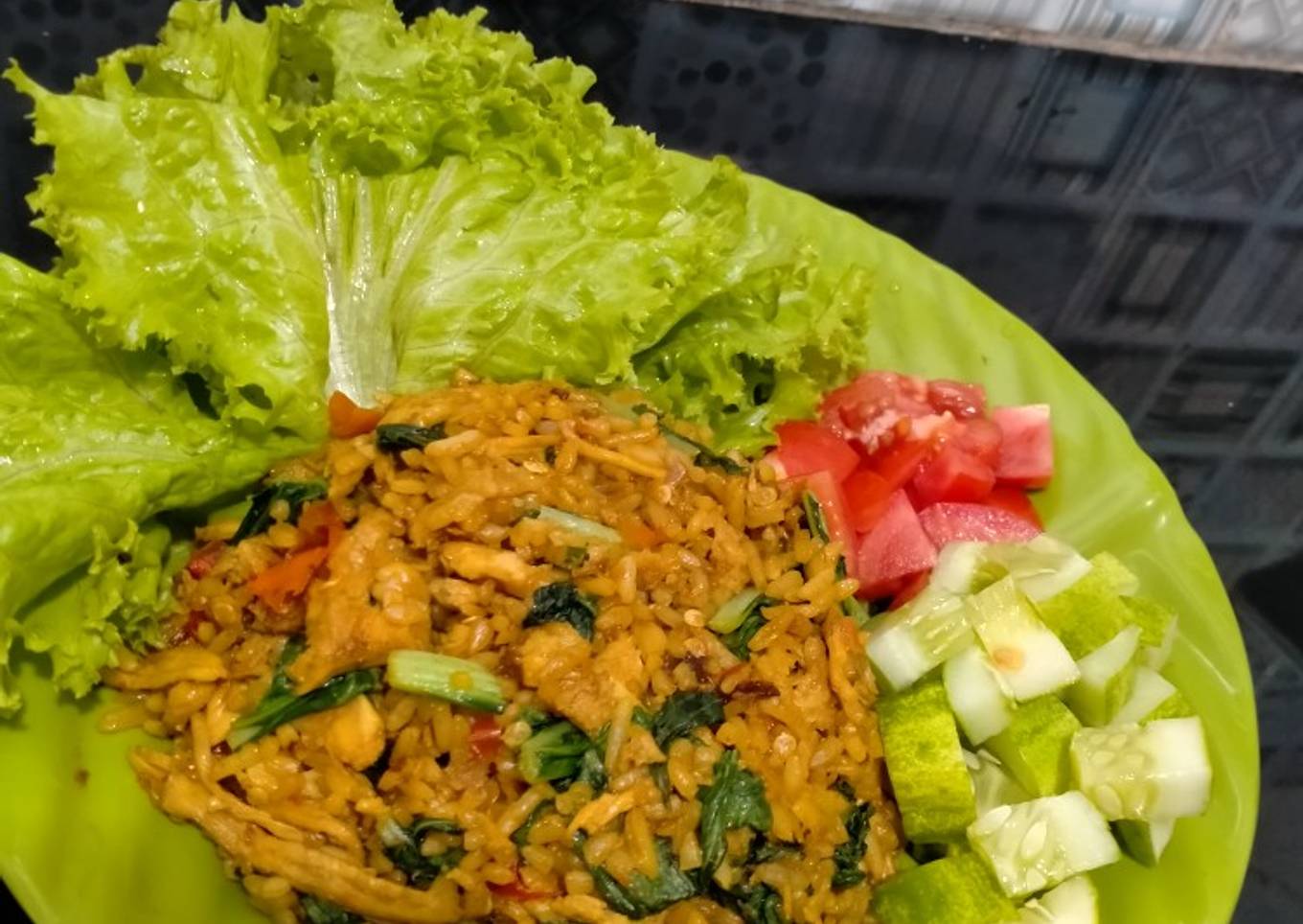 Nasi goreng, no oil