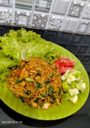 Foto resep Nasi goreng, no oil