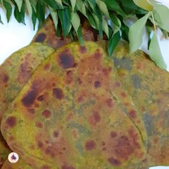 A picture of Curry Leaves Paratha.