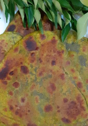 A picture of Curry Leaves Paratha.